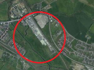 Huge factories and warehouses dominate Sheffield's poorest areas - socially, economically and physically.  The one pictured is half a mile long (compare nearby streets and houses), and employs over 400 workers.