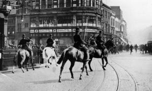 Attrition: Police cavalry vs. workers during the 1926 British General Strike.